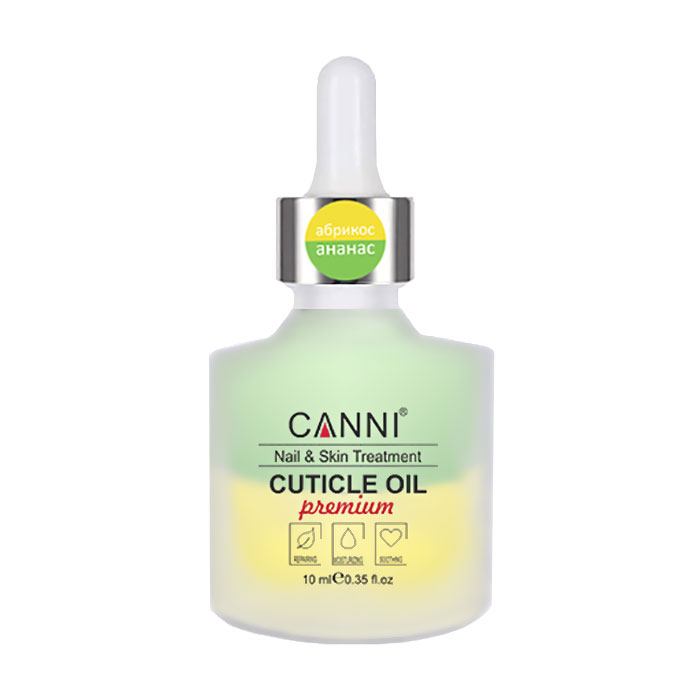 Двофазна олія для кутикул Canni Абрикос-Ананас, 10 мл