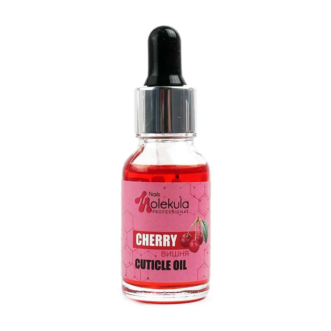 Олія для догляду за кутикулою Nails Molekula Professional Cuticle Oil Вишня, 15 мл